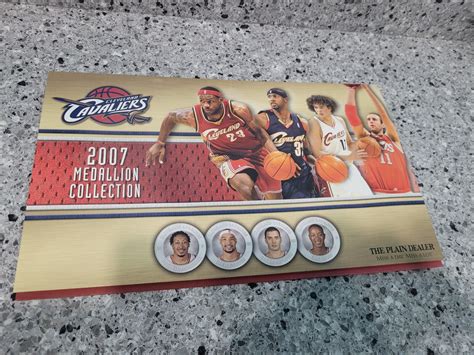 RARE 2007 CLEVELAND CAVALIERS CAVS TEAM MEDALLION COLLECTION LeBRON ...