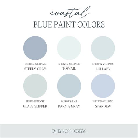 Coastal blue paint colors – Artofit