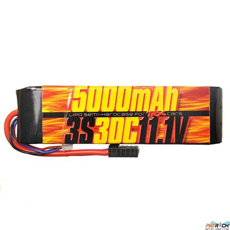 Accu LiPo Beez2B 3S 11,1V 5000 mAh 30C Fiche TRAXXAS