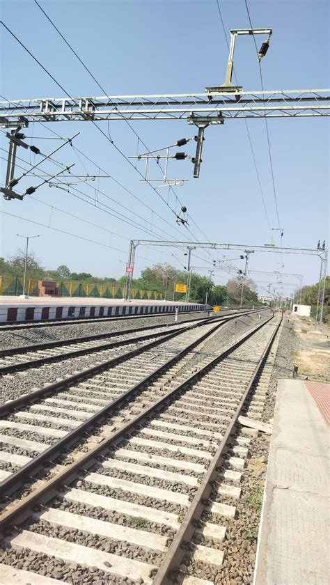 Be careful of high voltage power lines on Botad-Sabarmati railway track