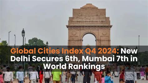 Global Cities Index Q4 2024: New Delhi Secures 6th, Mumbai 7th in World ...