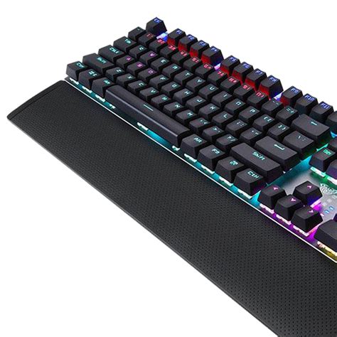 LED Backlit Mechanical Keyboard with Hand Rest Quick-Response for PC G ...