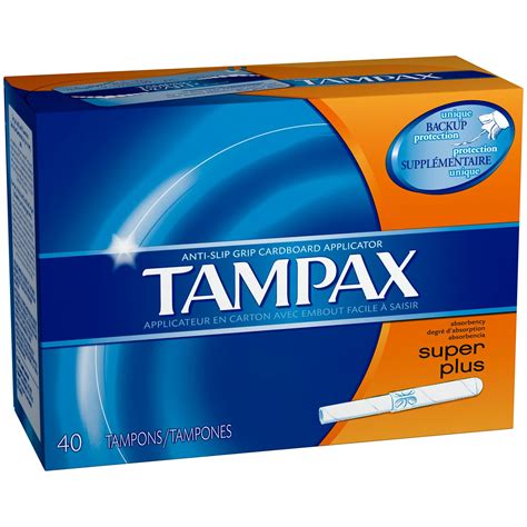 Tampax Super Plus Cardboard Applicator Unscented Tampons 40 count
