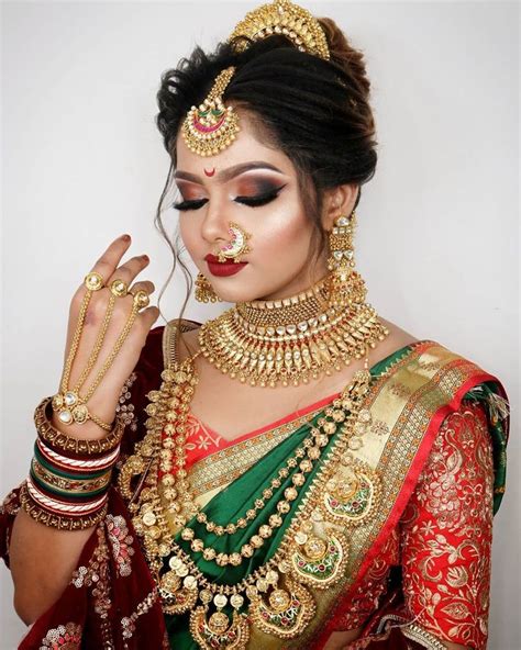 Image result for Marathi Bride Makeup