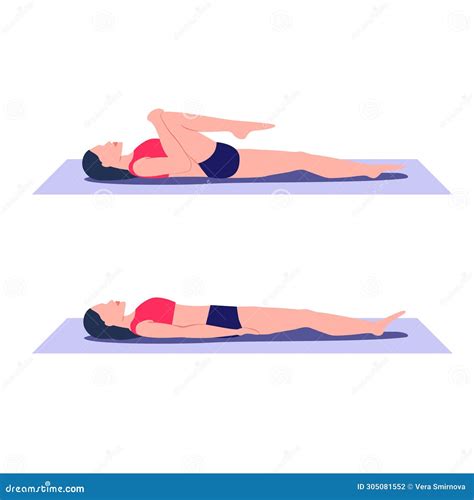 Single Knee To Chest Exercise. Stretch Out And Relieve Tension In Lower ...