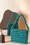 Buy Blue Boho Me Handbag by Waby Saby Online at Aza Fashions.