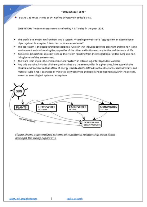 BEVAE-181 Final Exam Notes: Ecosystems and Their Dynamics - Studocu