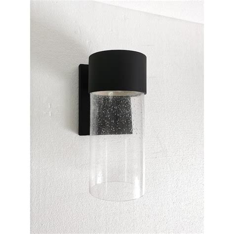 Origin 21 Smithfield 1-Light 11.25-in H Matte Black LED Outdoor Wall ...