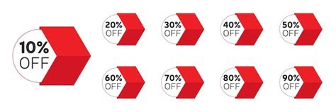 Premium Vector | Discount stickers set for shop, retail, promotion. 10 ...