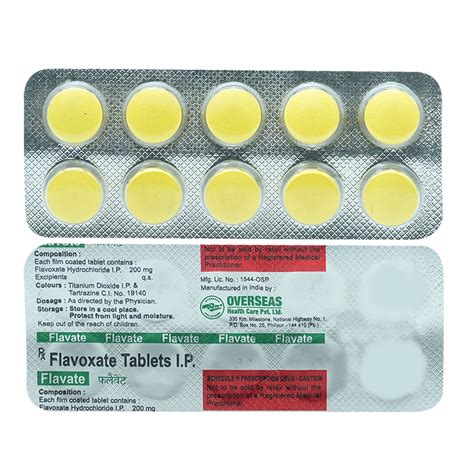 Flavate 200 mg Tablet | Uses, Side Effects, Price | Apollo Pharmacy