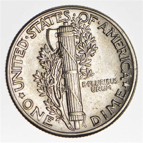 Ch AU/Unc 1944 Mercury Liberty Dime - 90% Silver - High Grade ...