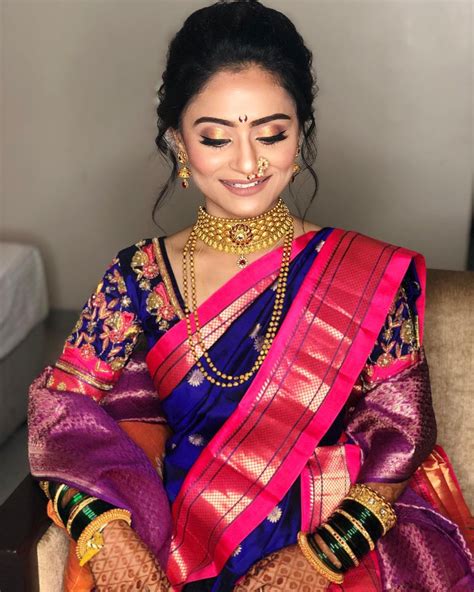 Image result for Marathi Bride Makeup
