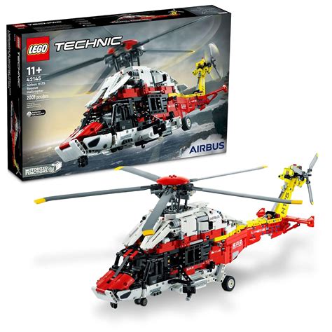 LEGO Technic Airbus H175 Rescue Helicopter 42145 Building Toy Set for ...
