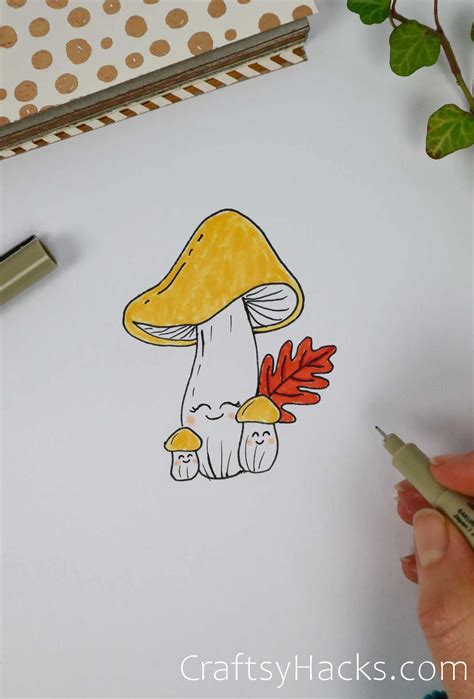 Cool Easy Mushroom Drawings