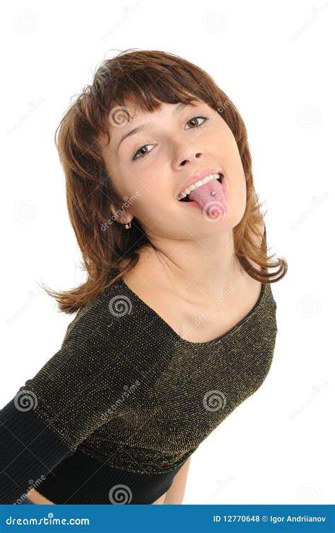 Stick Tongue Out Girl