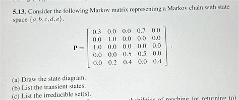 Image result for Markov Matrix Example