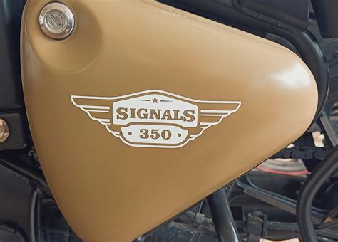 2 x Signals Logo Sticker Compatible with Royal Enfield Signals 350 ...