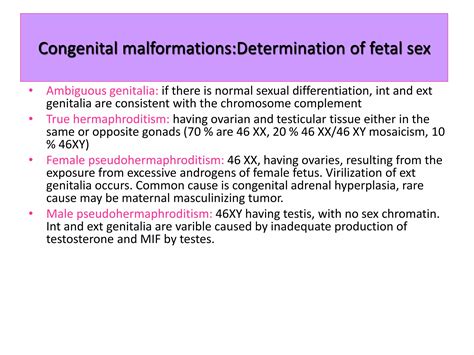 Development of the male and female genital tracts | PPTX
