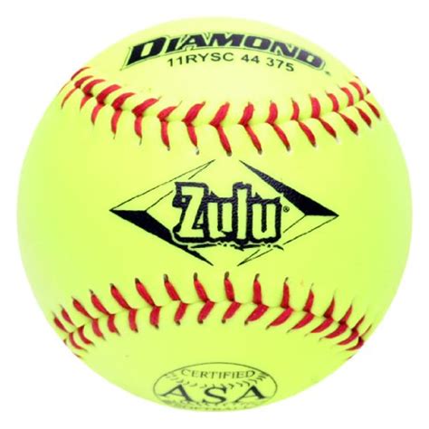 Diamond Sports 11RYSC 44 375 ASA Super Synthetic Optic Softball, Dozen ...