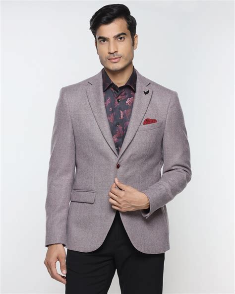 Dusty Pink Textured Blazers - Grants
