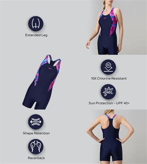 Buy Speedo Women's Endurance10 Splice Racerback Legsuit - True Navy ...