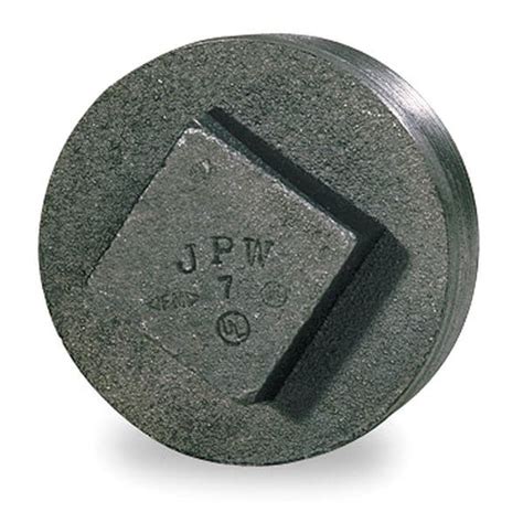 Zoro Select Square Head Plug Square Head Plug, 3" Pipe, MNPT, Malleable ...