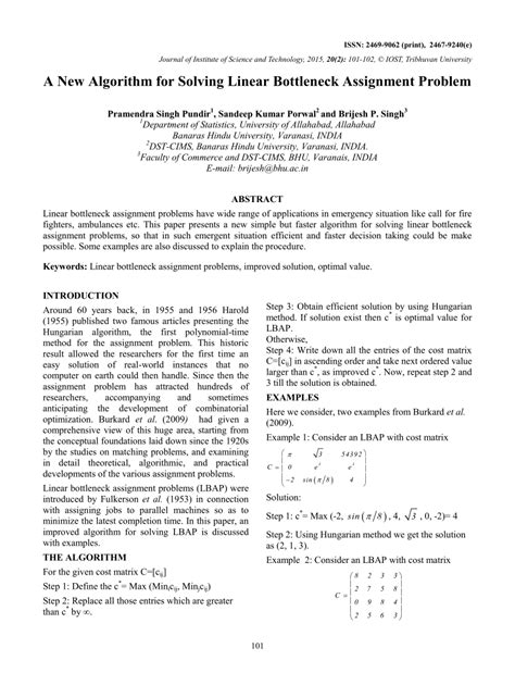 Image result for Assignment Problem Algorithm