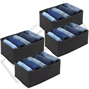 DOUBLE R BAGS Clothes Drawer Organizer For Jeans,Wardrobe Clothes ...