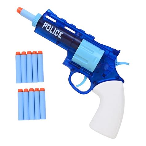 Jankee's Police Shooting Pistol Toy Gun for Kids with Soft Foam Bullets ...
