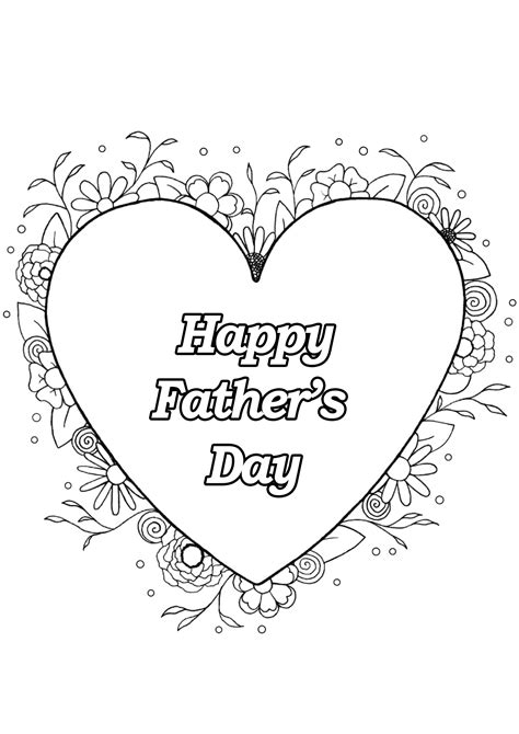 Printable Happy Fathers Day Coloring Pages