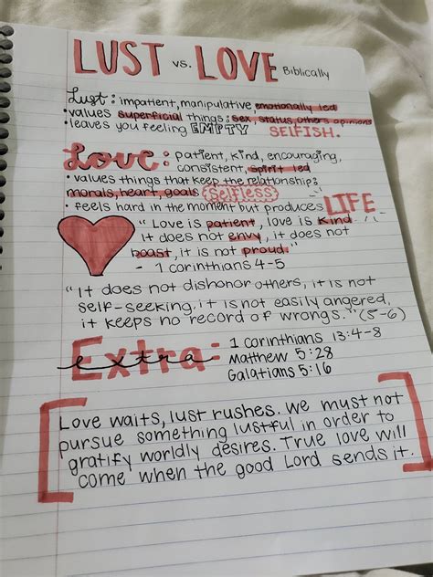 Bible study #7 lust vs. love | Bijbel studie, Bijbelstudie, Bijbelse ...