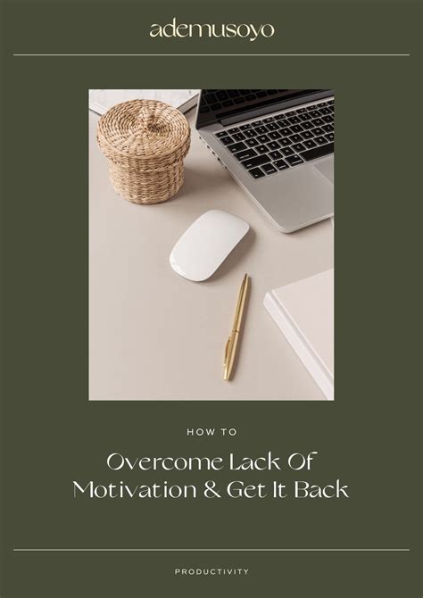 How To Overcome Lack Of Motivation And Get It Back