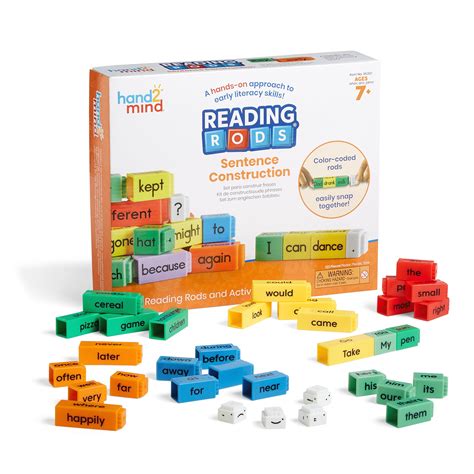 hand2mind Reading Rods Sentence Construction, Sentence Building for ...
