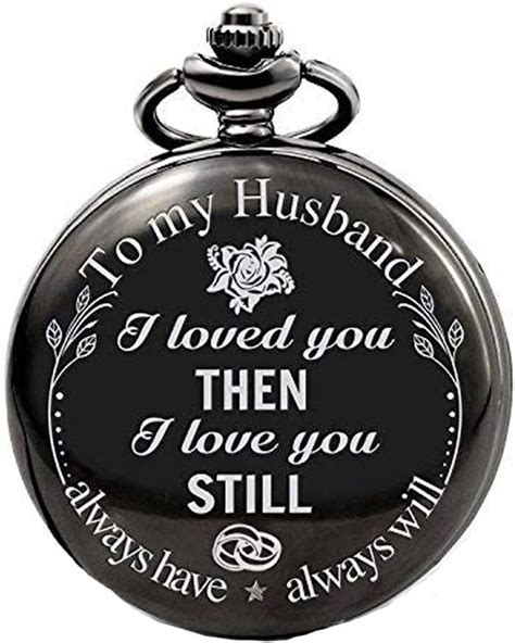 Yellow Chimes Pocket Watch Pendant with Chain for Husband Dual Purpose ...