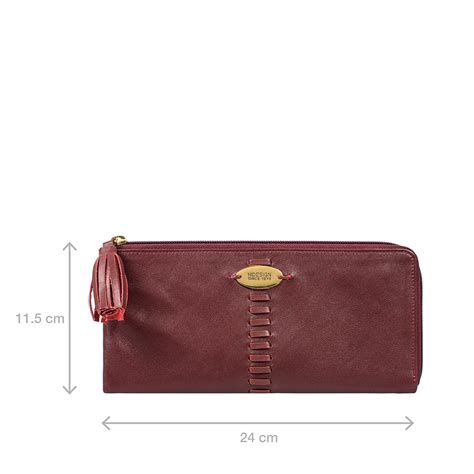 Buy Marsala Rhubarb W2 L-Zip Around Wallet Online - Hidesign