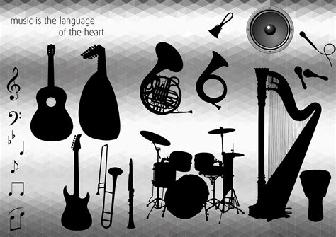 Musical Instruments Drawing 的图像结果