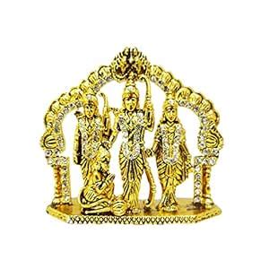 Fabzone Metal Lord Ram Darbar Car Dashboard Idol |God Ram,Laxman,Sita ...