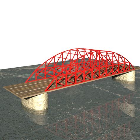 3D модель К-ферменный мост - TurboSquid 1729235
