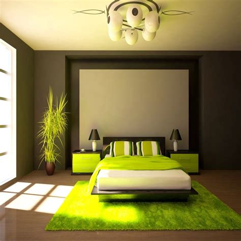 lime green and grey bedroom ideas