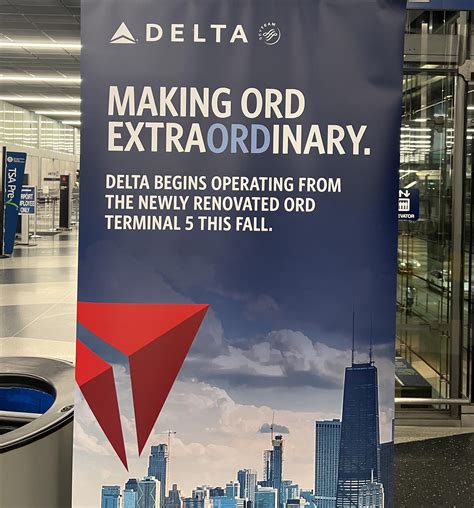 These posters are up at ORD Terminal 2 - looks like Delta is still on ...