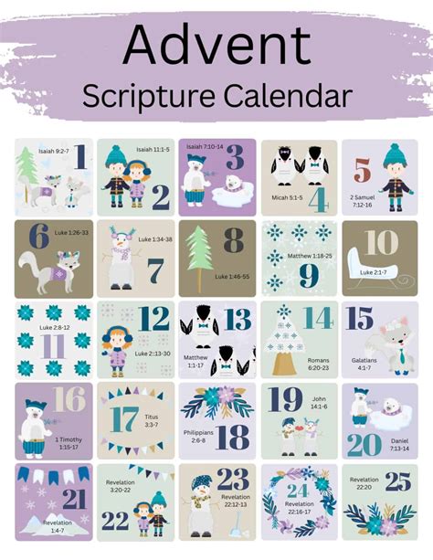 20 Free Printable Advent Calendars