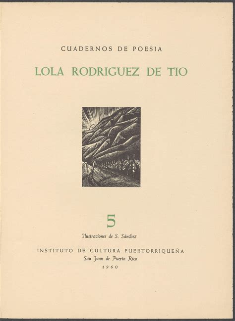 Cuaderno de poesía: Lola Rodríguez de Tió, 1960 by Revista del ICP - Issuu