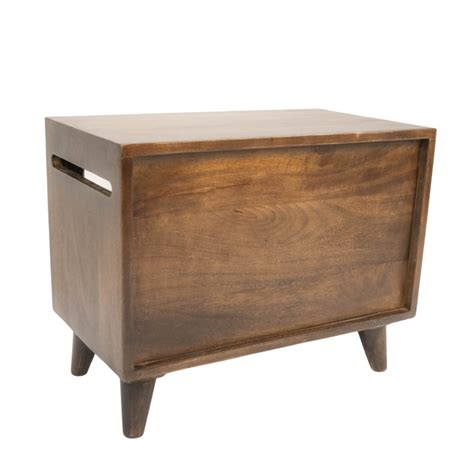 FurryLiving Telly Side Table with Cushion for Small Dogs and Cats (Dar ...