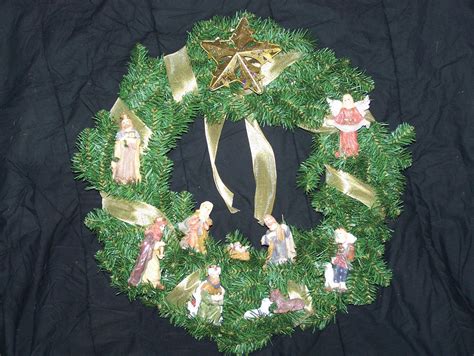 Nativity Wreath DIY 的图像结果
