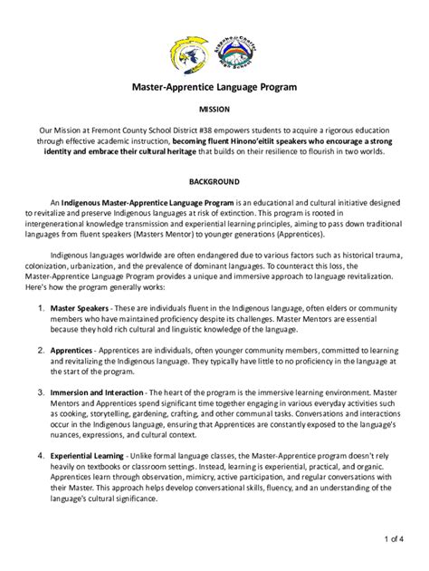 Image result for Master Apprentice Language Learning Program