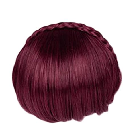 Similler Synthetic Hair Neat Fringe With Braids He... - Grandado