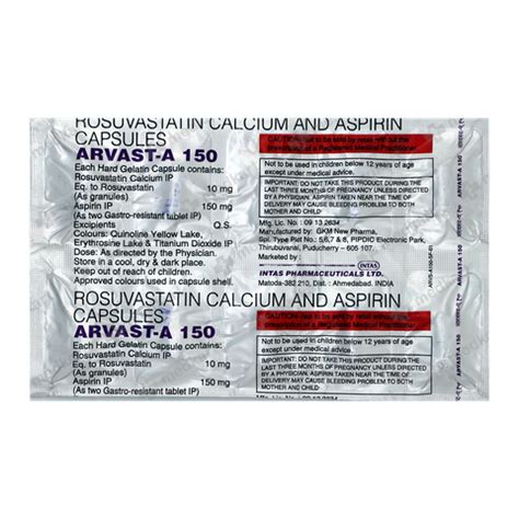 ARVAST A 150MG TABLET 10'S : View Price, Combination and Alternatives ...