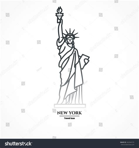 Statue Of Liberty Outline