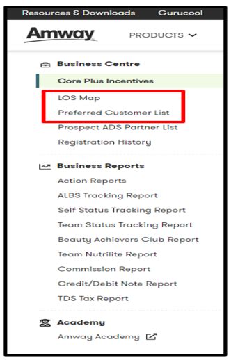 How can I view Reports and business information on Amway India Website ...