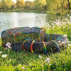 Large Cat Tunnel Outdoor Rainbow Clolor : Amazon.in: Toys & Games